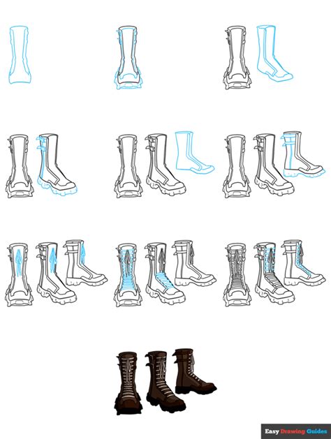 how to draw anime boots